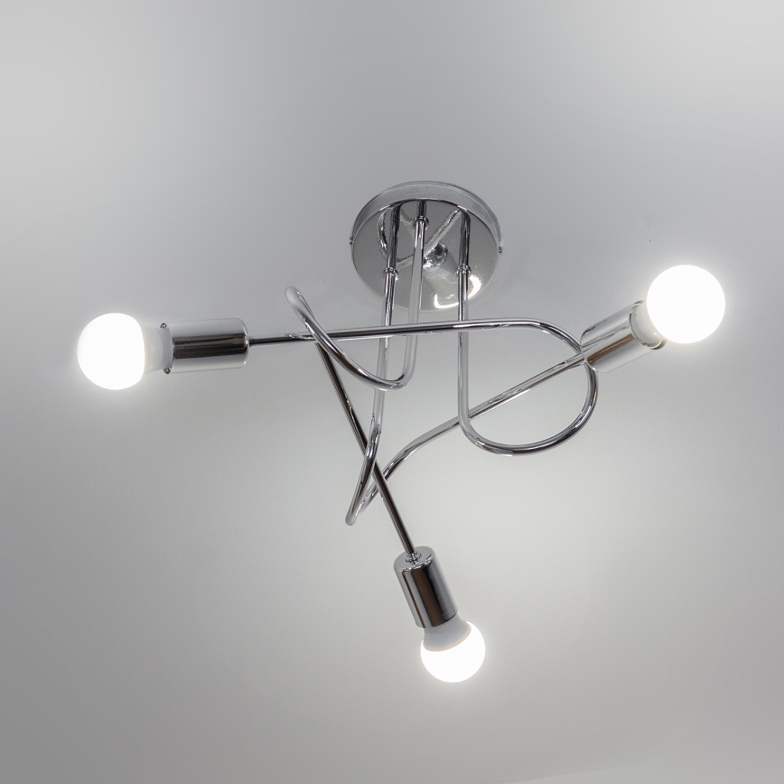 Lustră aplicată OXFORD 3xE27/15W/230V crom lucios