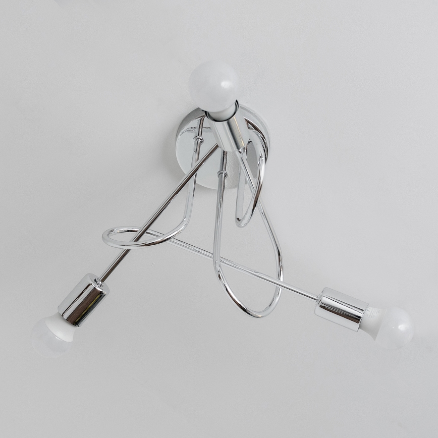 Lustră aplicată OXFORD 3xE27/15W/230V crom lucios