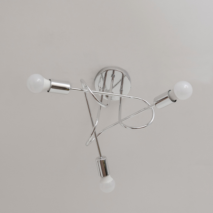 Lustră aplicată OXFORD 3xE27/15W/230V crom lucios