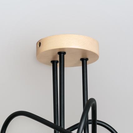 Lustră aplicată OXFORD 3xE27/15W/230V pin/negru