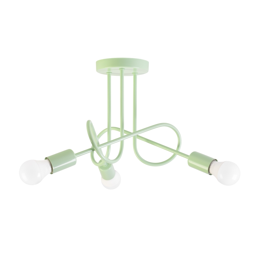 Lustră aplicată OXFORD 3xE27/15W/230V verde