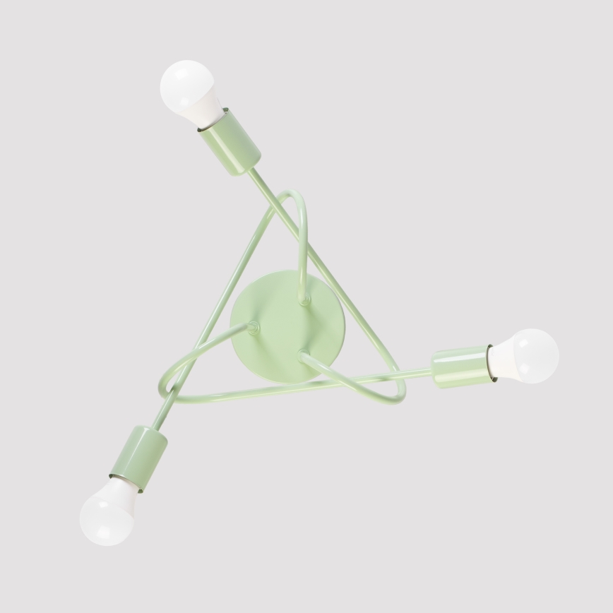 Lustră aplicată OXFORD 3xE27/15W/230V verde