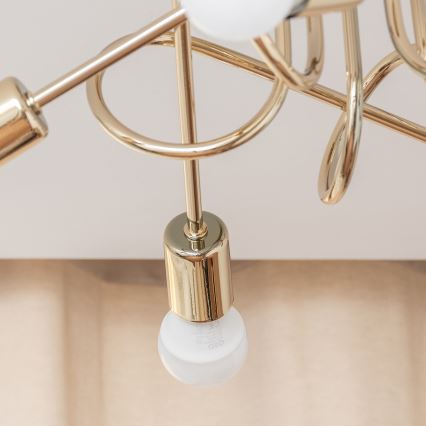 Lustră aplicată OXFORD 5xE27/15W/230V aurie