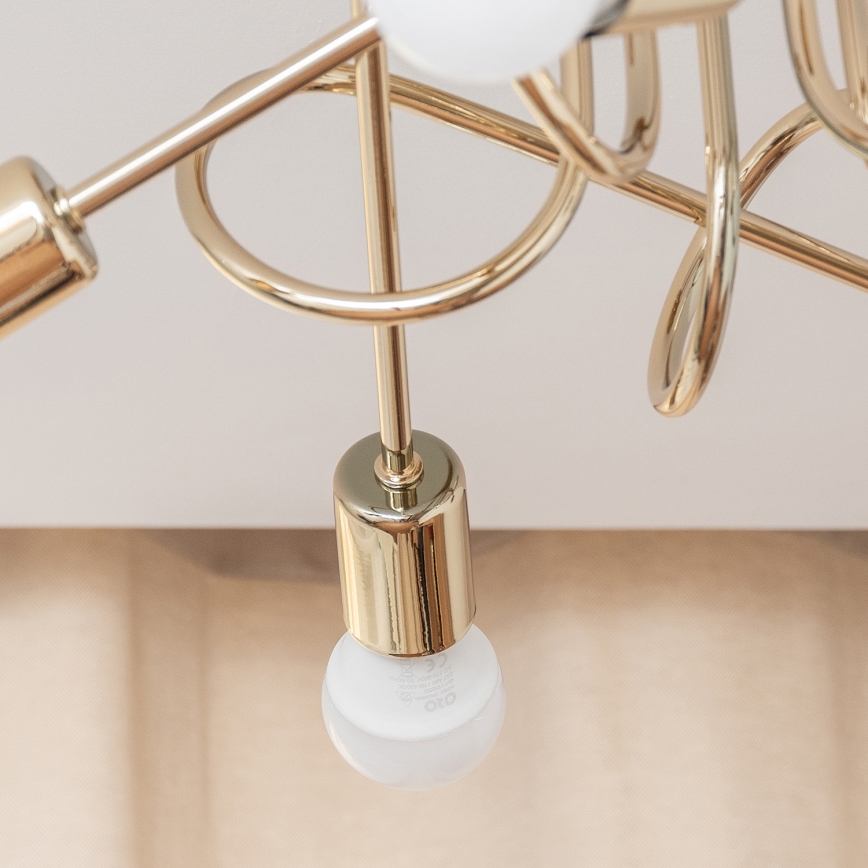 Lustră aplicată OXFORD 5xE27/15W/230V aurie