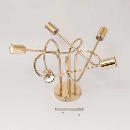 Lustră aplicată OXFORD 5xE27/15W/230V aurie