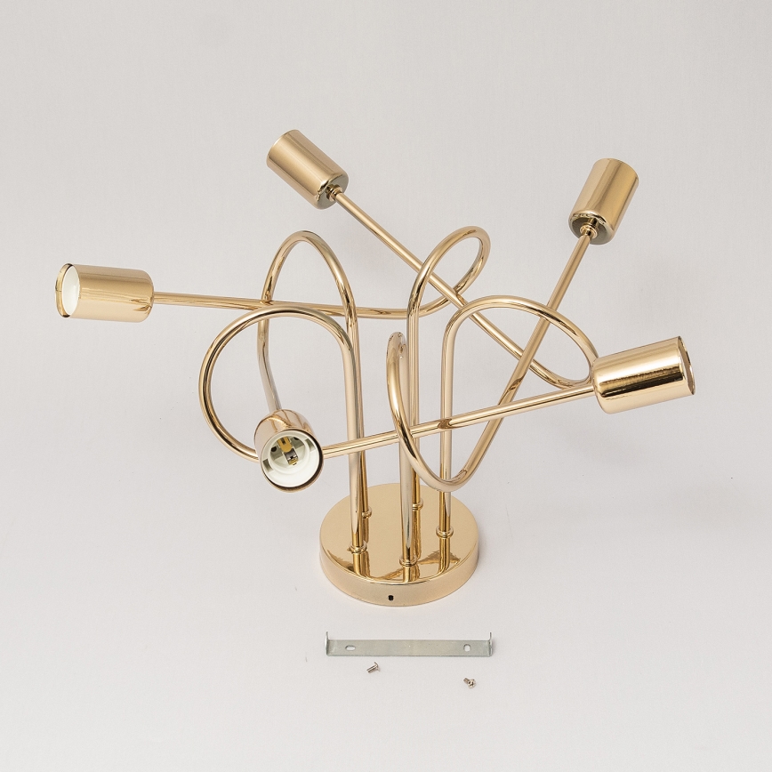 Lustră aplicată OXFORD 5xE27/15W/230V aurie