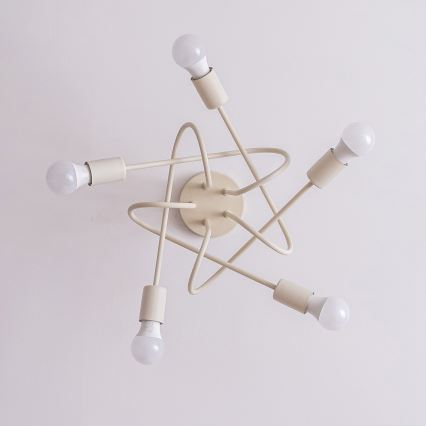 Lustră aplicată OXFORD 5xE27/15W/230V crem