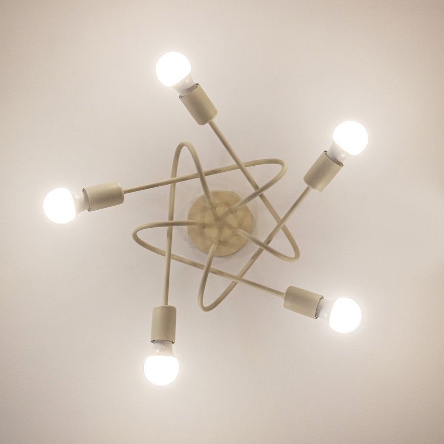 Lustră aplicată OXFORD 5xE27/15W/230V crem