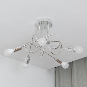 Lustră aplicată OXFORD 5xE27/15W/230V crom lucios