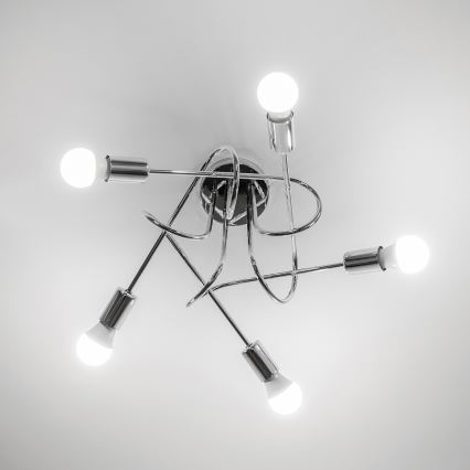 Lustră aplicată OXFORD 5xE27/15W/230V crom lucios