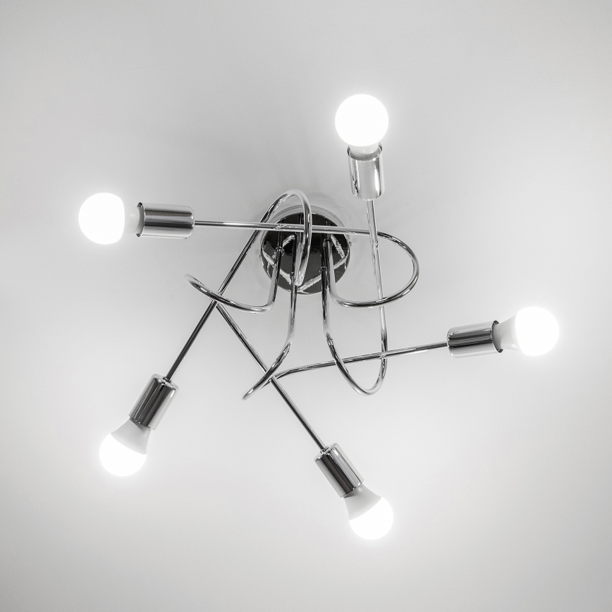 Lustră aplicată OXFORD 5xE27/15W/230V crom lucios