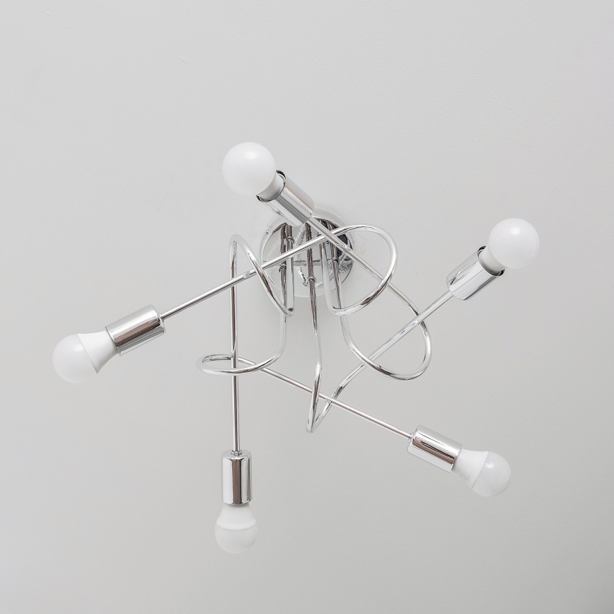 Lustră aplicată OXFORD 5xE27/15W/230V crom lucios