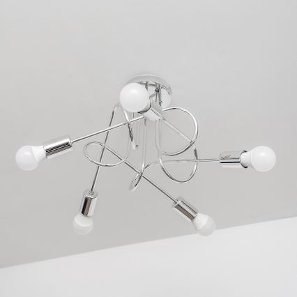 Lustră aplicată OXFORD 5xE27/15W/230V crom lucios