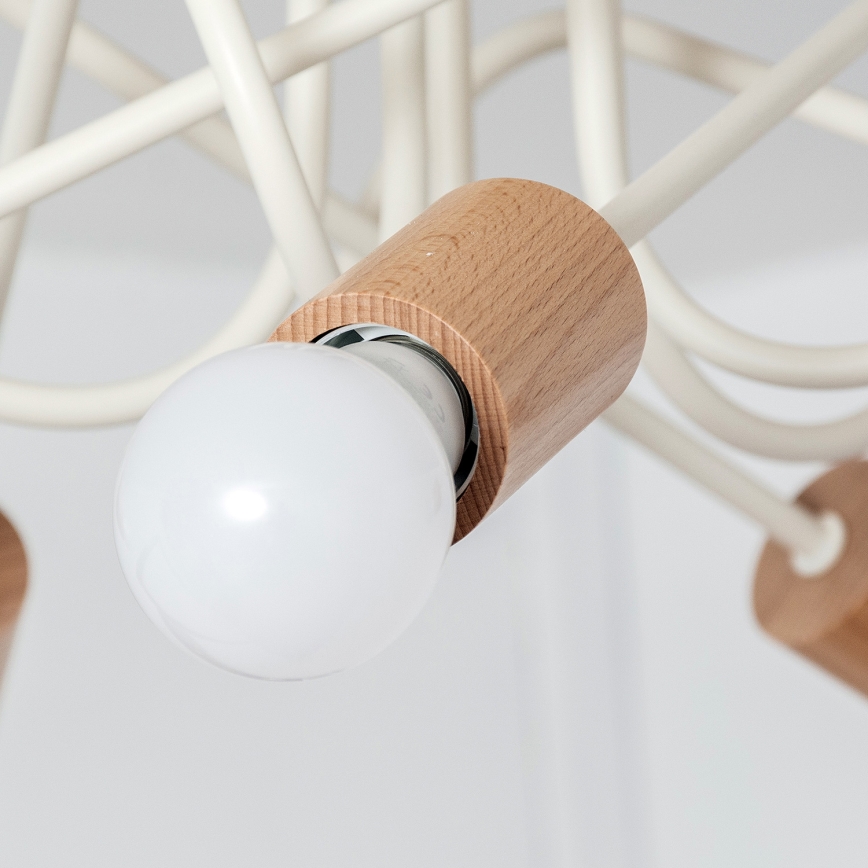 Lustră aplicată OXFORD 5xE27/15W/230V pin/crem