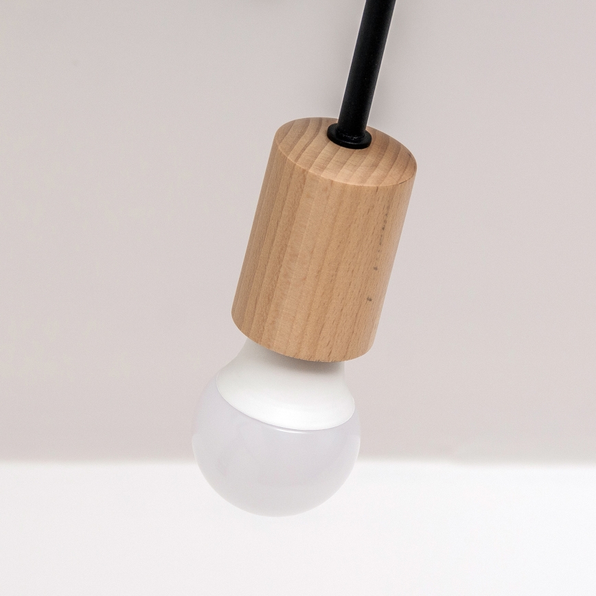 Lustră aplicată OXFORD 5xE27/15W/230V pin/negru