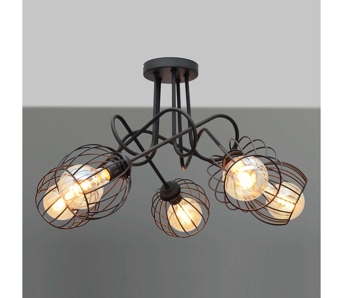 Lustră aplicată OXFORD 5xE27/60W/230V neagră