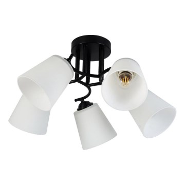 Lustră aplicată PAFOS 5xE27/15W/230V neagră