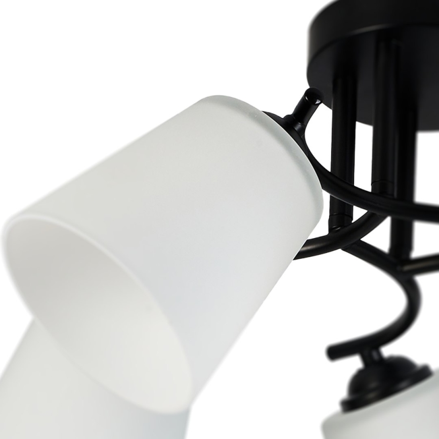 Lustră aplicată PAFOS 5xE27/15W/230V neagră