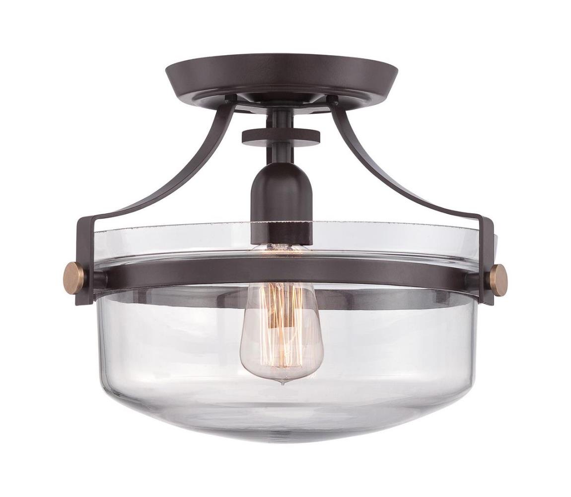 Lustră aplicată PENN 1xE27/60W/230V neagră Elstead QZ-PENN-STATION-F-WT