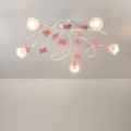 Lustră aplicată pentru copii BUTTERFLY 5xE14/6W/230V ONLI