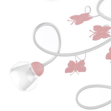 Lustră aplicată pentru copii BUTTERFLY 5xE14/6W/230V ONLI