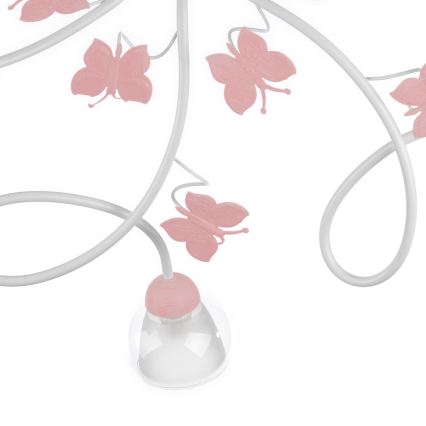 Lustră aplicată pentru copii BUTTERFLY 5xE14/6W/230V ONLI