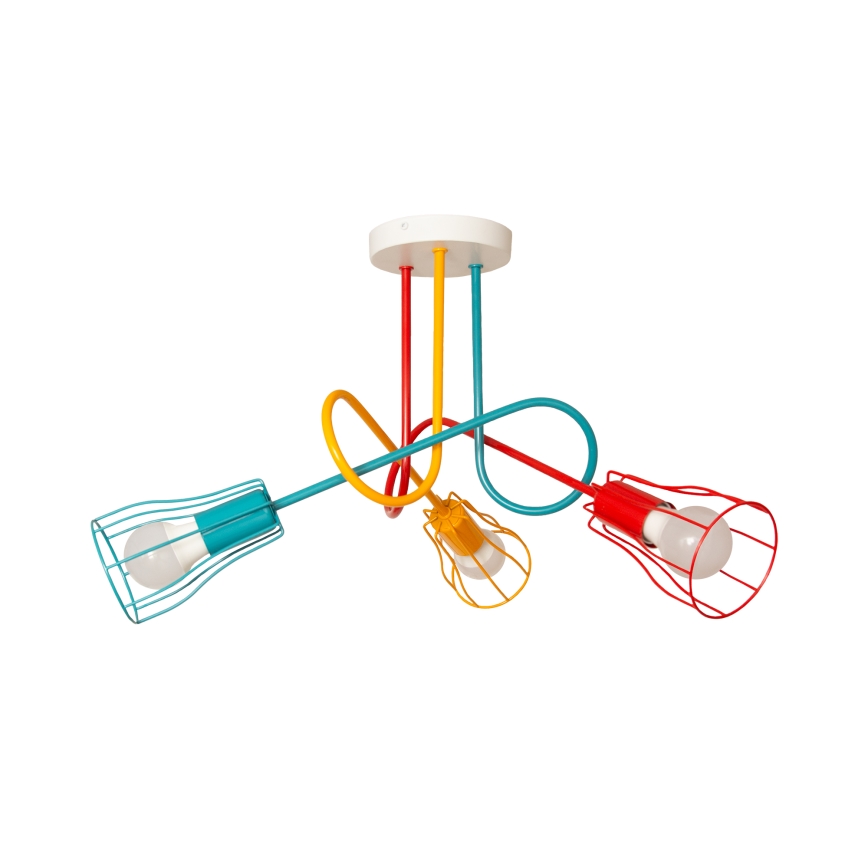 Lustră aplicată pentru copii OXFORD 3xE27/15W/230V