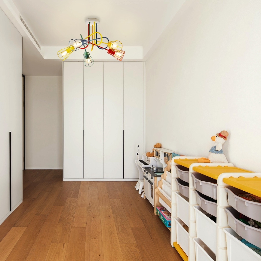 Lustră aplicată pentru copii OXFORD 5xE27/15W/230V