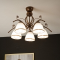 Lustră aplicată RETRO 5xE27/60W/230V patină bronz