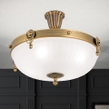 Lustră aplicată ROCCA 4xE27/60W/230V d. 43 cm bronz/alb