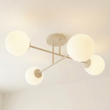 Lustră aplicată ROMA 4xE14/10W/230V bej