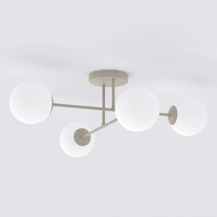 Lustră aplicată ROMA 4xE14/10W/230V bej