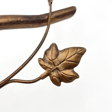 Lustră aplicată ROZETA 3xE14/40W/230V bronz