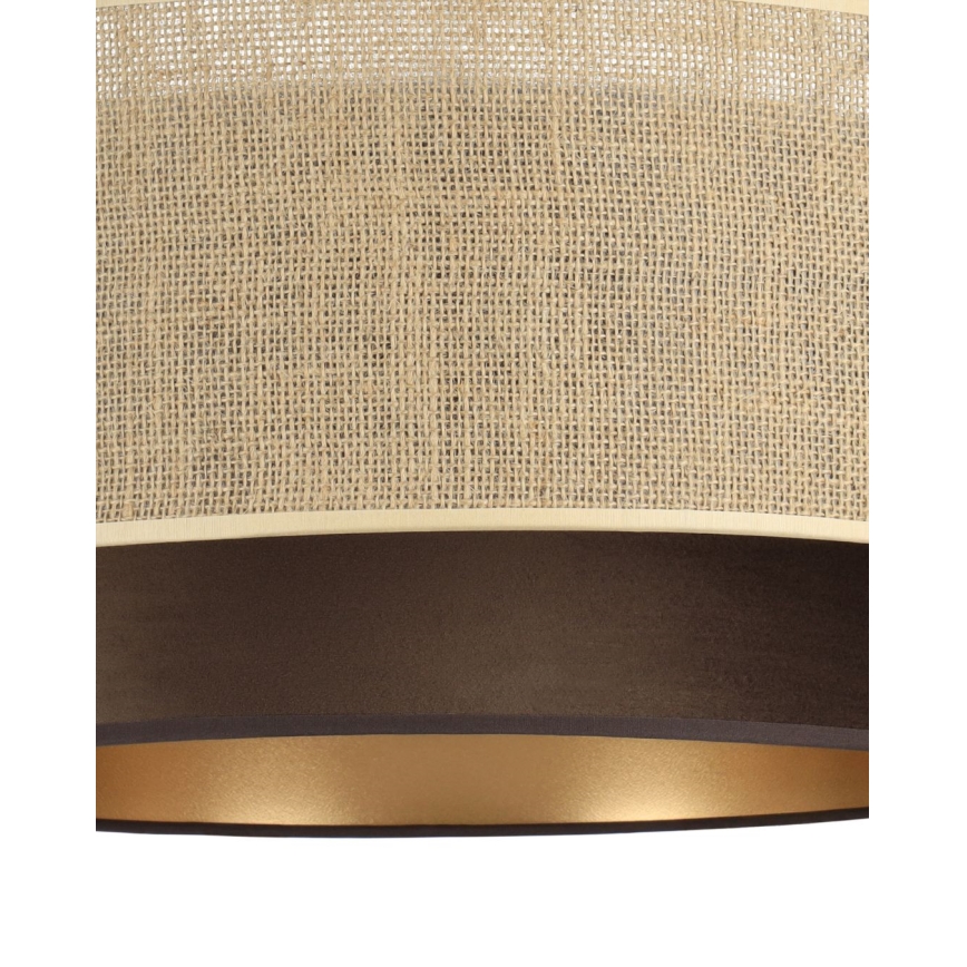 Lustră aplicată SARTA 1x E27/60W/230V Ø 45 cm maro/iută