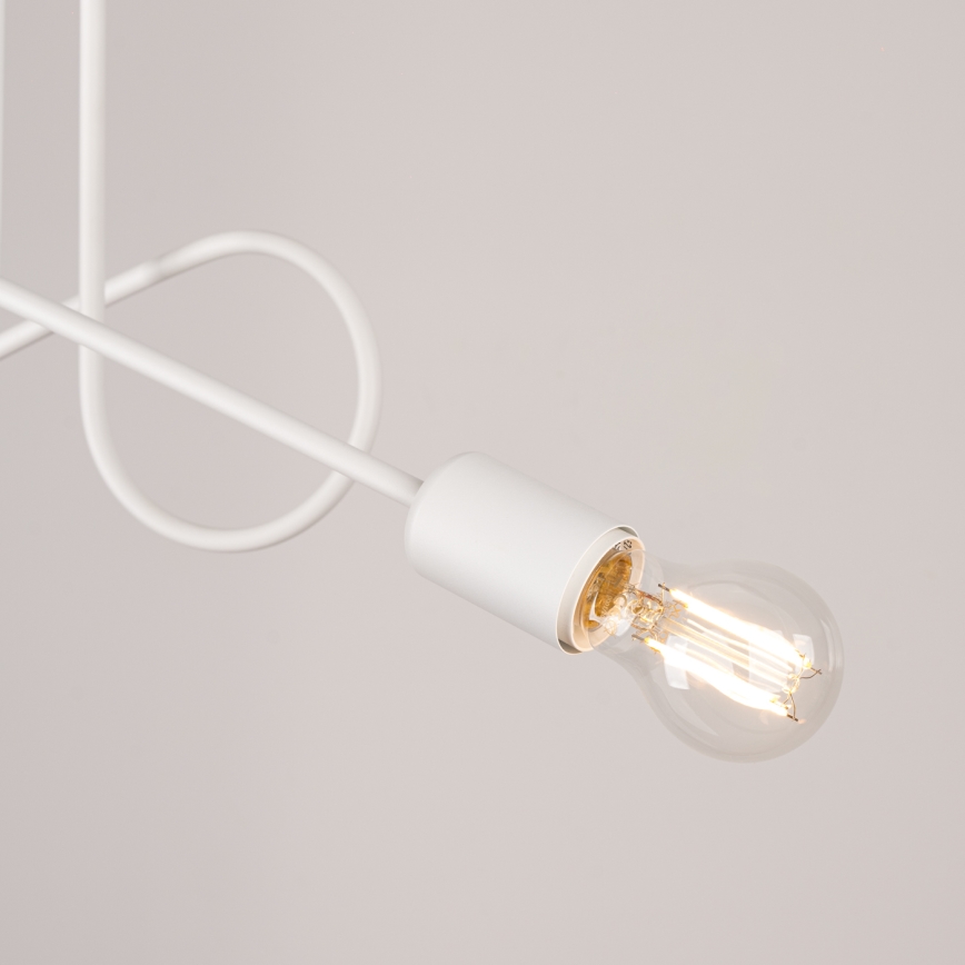 Lustră aplicată LOOP 2xE27/15W/230V alb