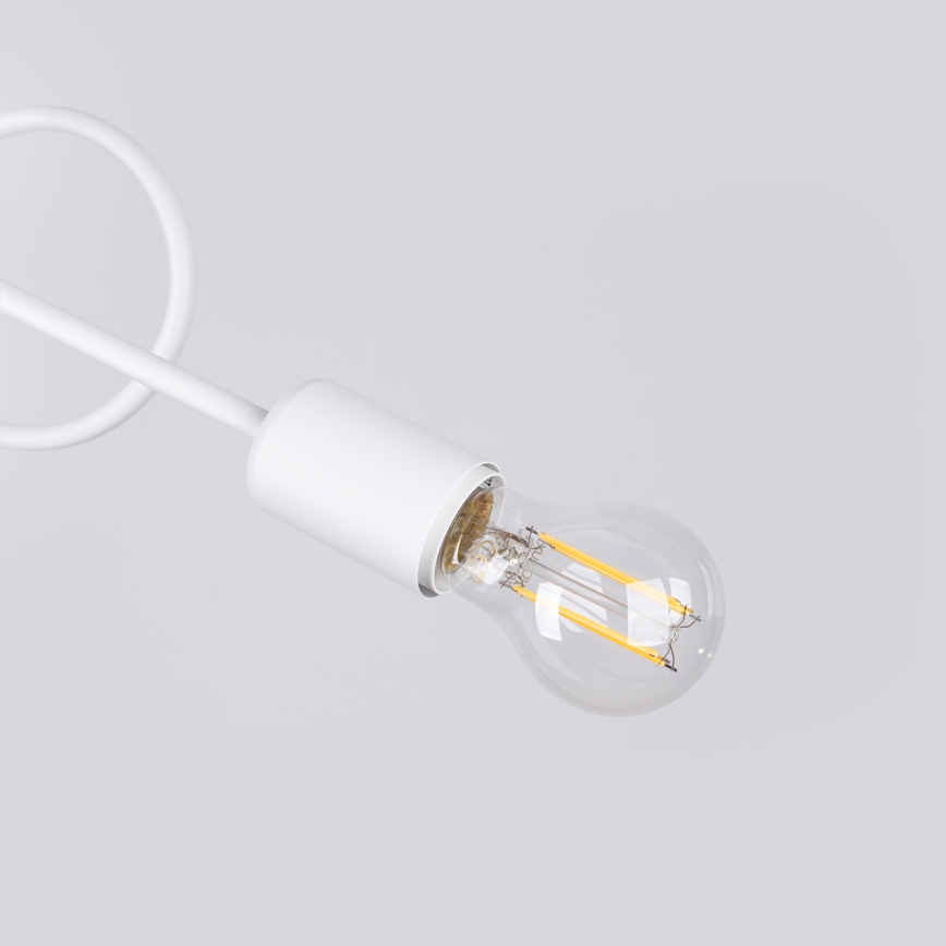 Lustră aplicată LOOP 2xE27/15W/230V alb
