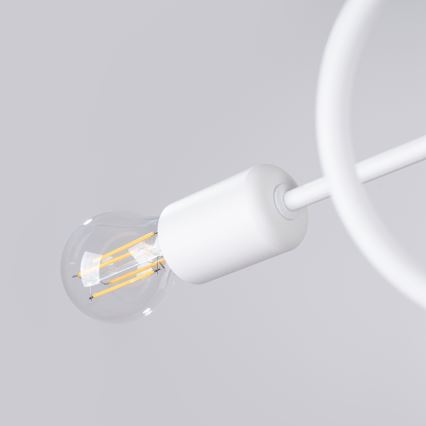 Lustră aplicată LOOP 2xE27/15W/230V alb