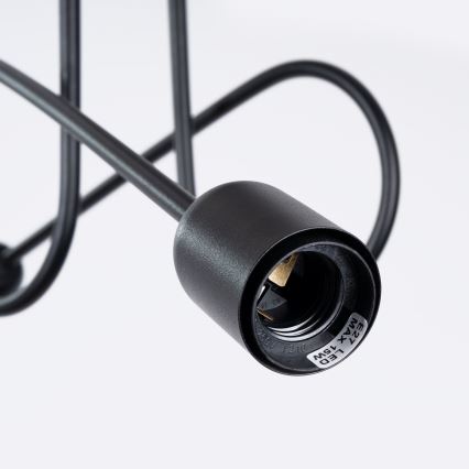 Lustră aplicată LOOP 2xE27/15W/230V negru