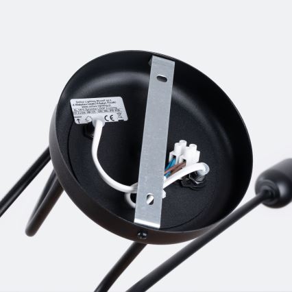 Lustră aplicată LOOP 2xE27/15W/230V negru