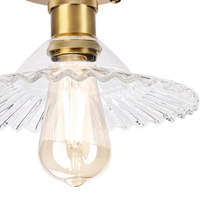 Lustră aplicată TRISH 1xE27/15W/230V auriu/clar