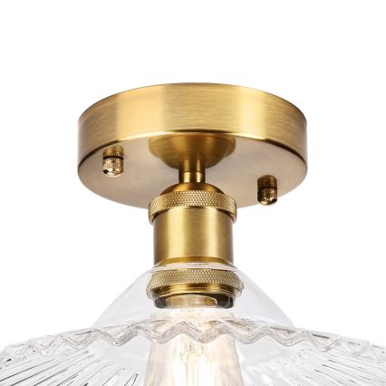 Lustră aplicată TRISH 1xE27/15W/230V auriu/clar