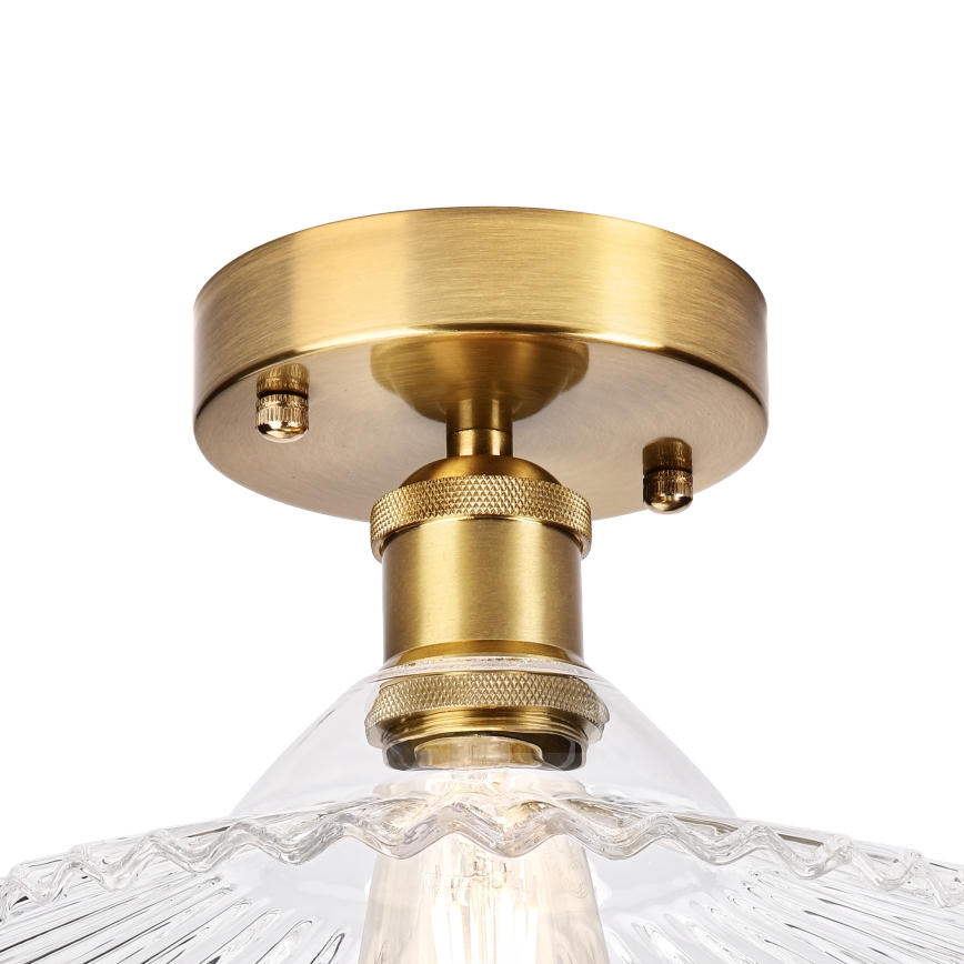Lustră aplicată TRISH 1xE27/15W/230V auriu/clar