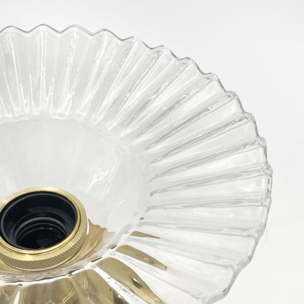 Lustră aplicată TRISH 1xE27/15W/230V auriu/clar