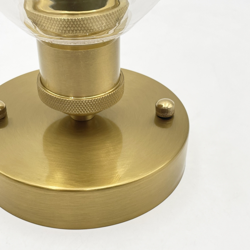 Lustră aplicată TRISH 1xE27/15W/230V auriu/clar