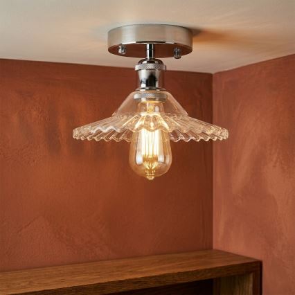 Lustră aplicată TRISH 1xE27/15W/230V crom lucios/transparent