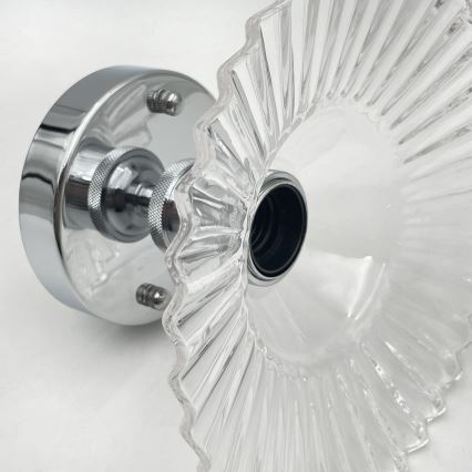 Lustră aplicată TRISH 1xE27/15W/230V crom lucios/transparent