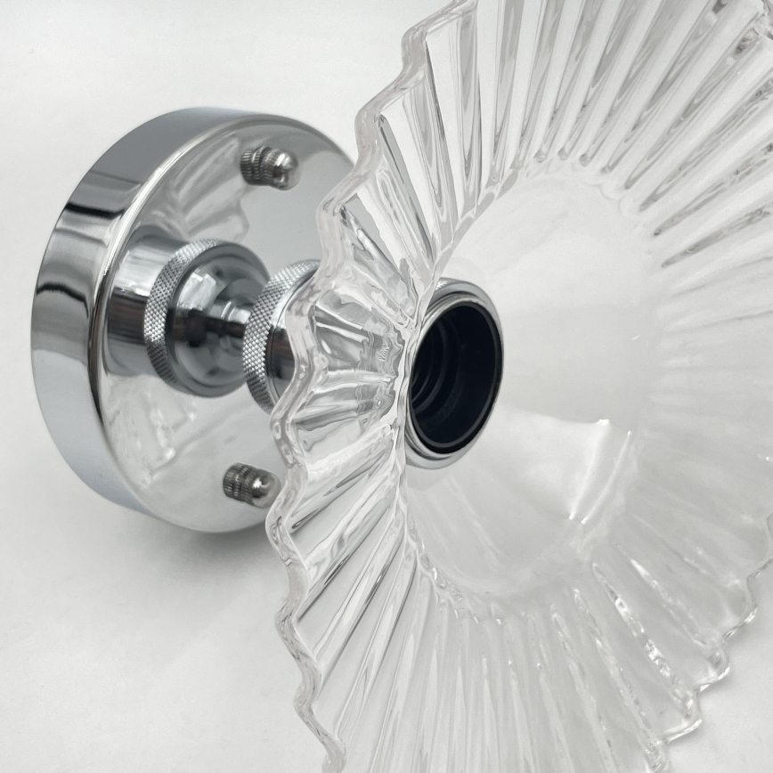 Lustră aplicată TRISH 1xE27/15W/230V crom lucios/transparent