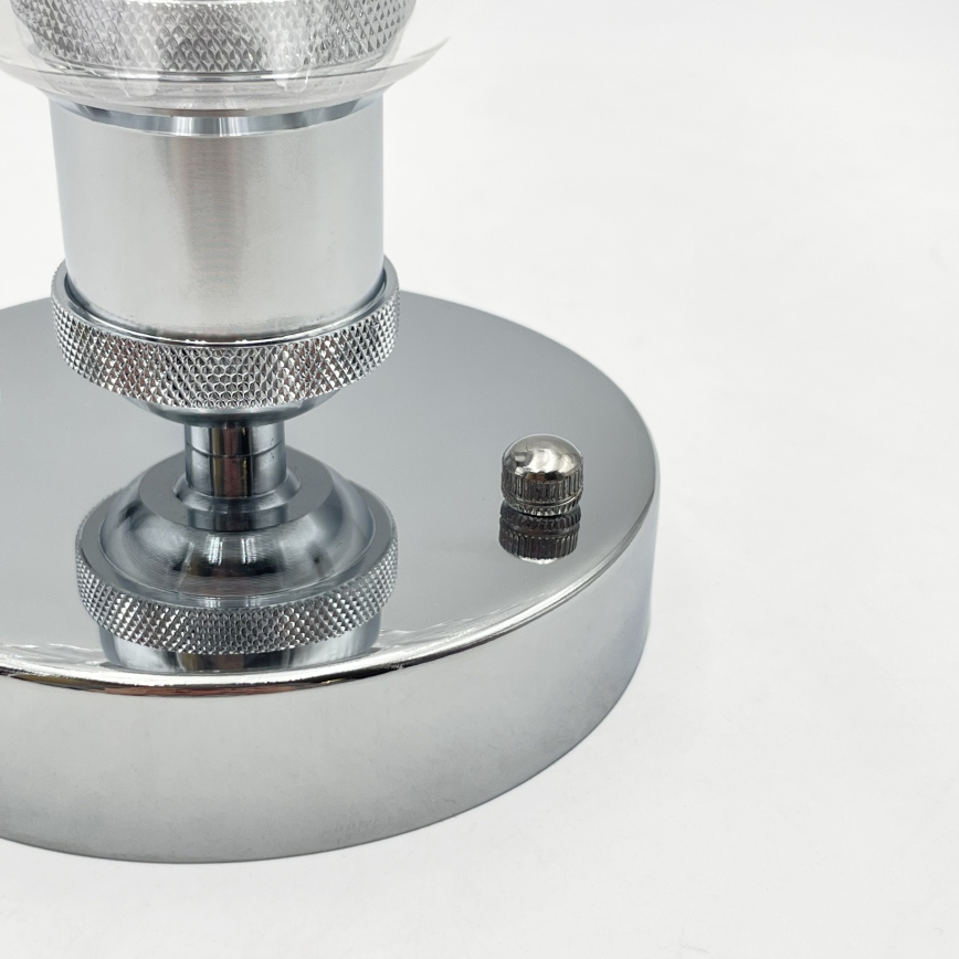 Lustră aplicată TRISH 1xE27/15W/230V crom lucios/transparent