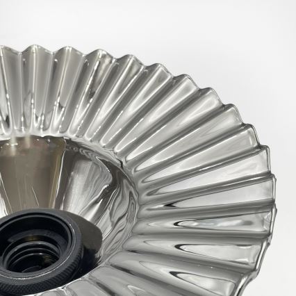 Lustră aplicată TRISH 1xE27/15W/230V negru/fumuriu