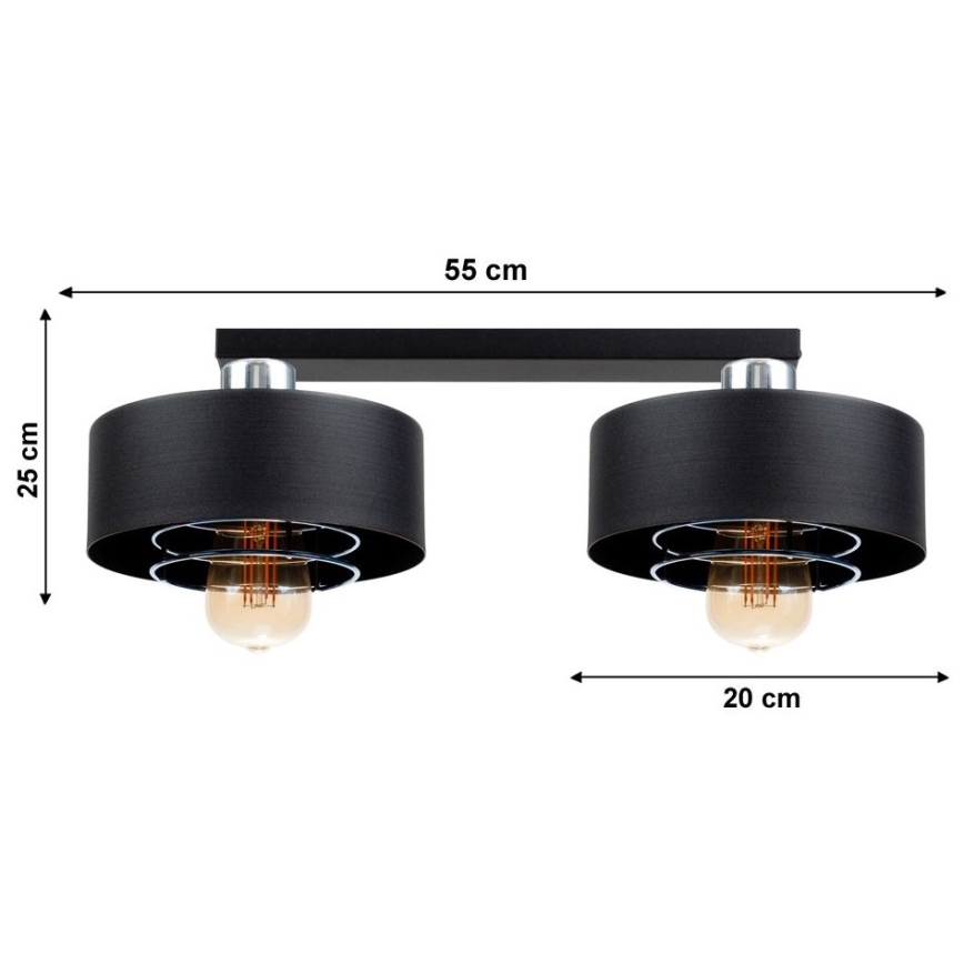 Lustră aplicată VEST 2xE27/60W/230V